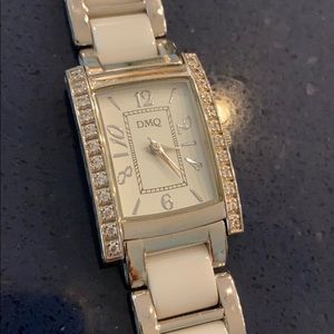 Silver and Crystal Watch